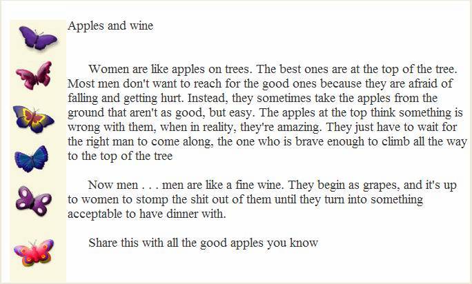 Apples and Wine