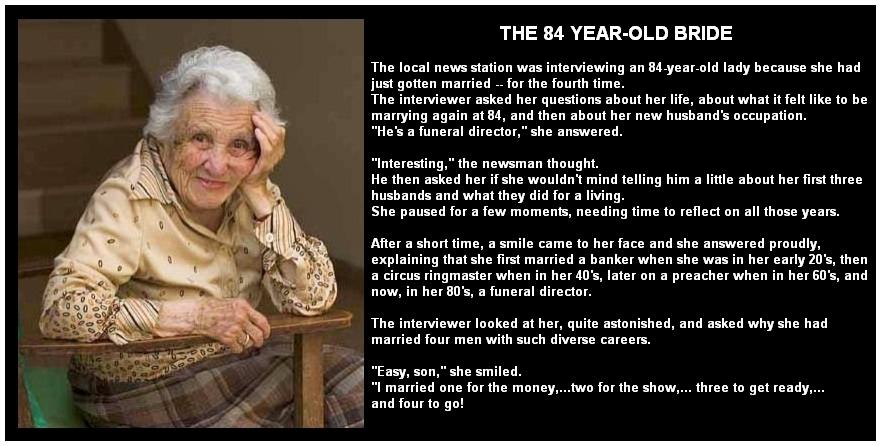 84 Years Old Bride
