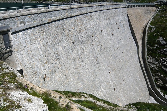 Cingino Dam in the Italian Alps